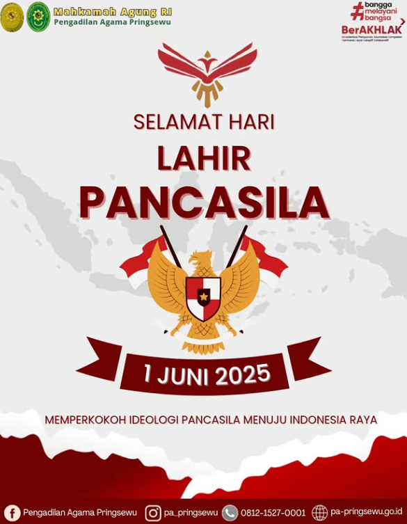 Selamat Memperingati Hari Lahir Pancasila Tahun 2025
